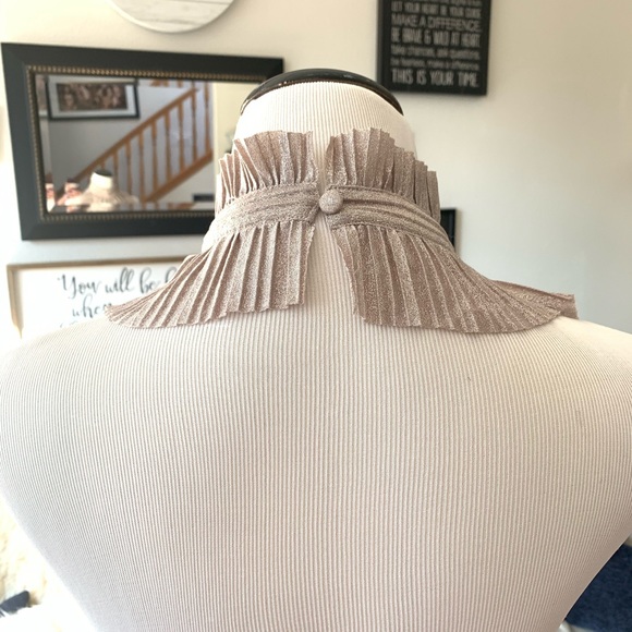 Free People Pink Metallic Ruffle Halter Dress - Picture 5 of 8